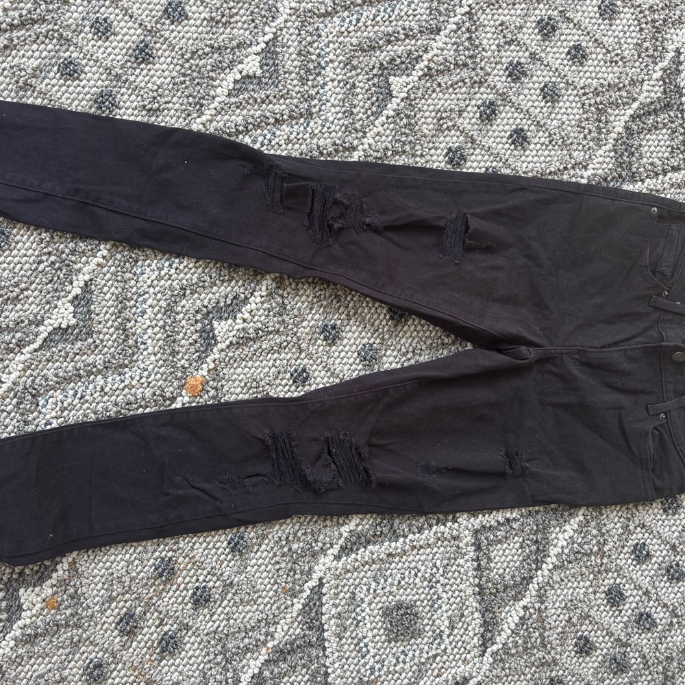 7 For All Mankind Charcoal Skinny Jeans